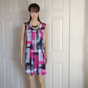 Alfani graphic print shift dress